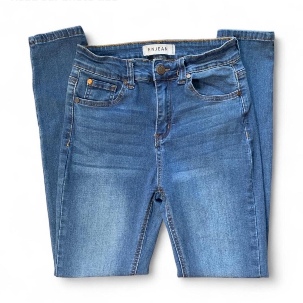 ENJEAN Size 5 w27 l37 Blue High-waisted Skinny Jeans